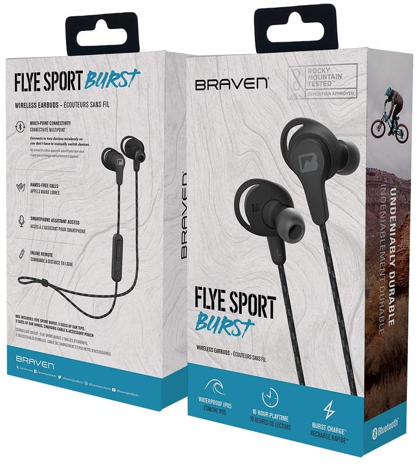 Braven Flye Sport Burst Wireless Earbuds Blue Fixim.nl